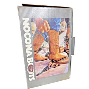 Vintage Nocona Boots BOX ONLY Bank Robber Alex Ebel 1980s Retro Cowboy Western